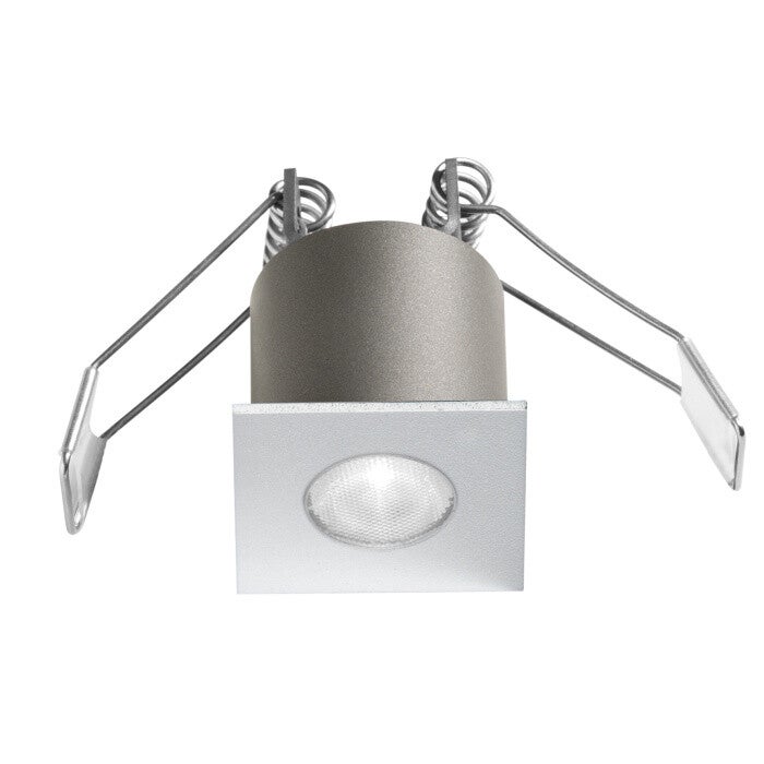 LED Inbouwspot 3W – Satijnwit Aluminium – Antireflectie Diffuser – 3000K – IP20