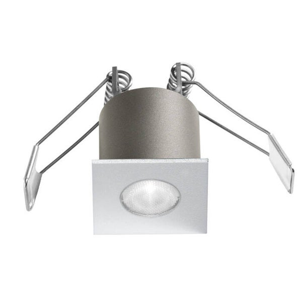 LED Inbouwspot 3W – Satijnwit Aluminium – Antireflectie Diffuser – 3000K – IP20