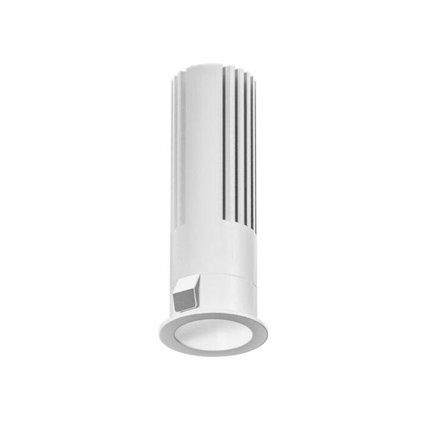 Inbouwspot LED 10W – Satijnwit Aluminium – 3000K – 900lm – IP20