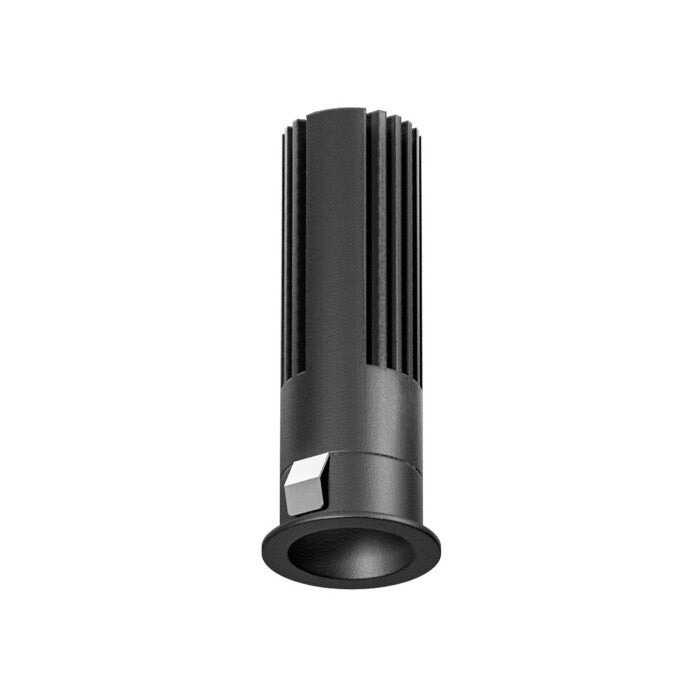 Inbouwspot LED 10W – Satijnzwart Aluminium – 3000K – 900lm – IP20
