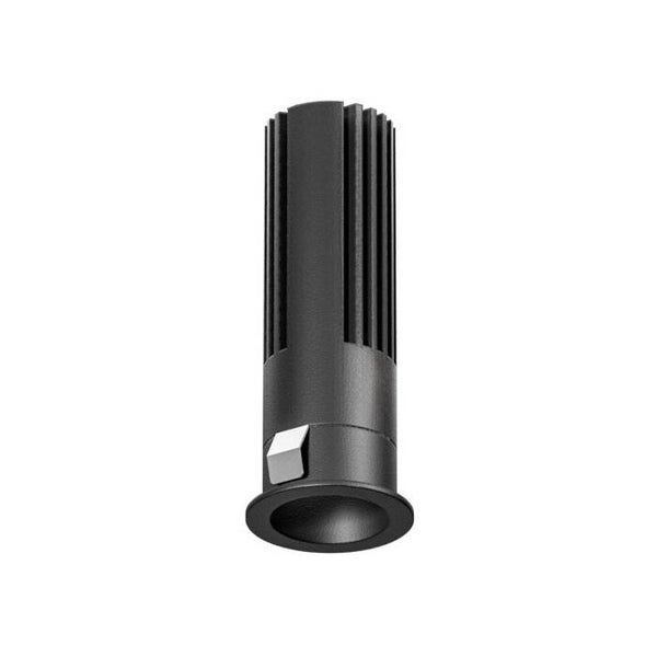 Inbouwspot LED 10W – Satijnzwart Aluminium – 3000K – 900lm – IP20