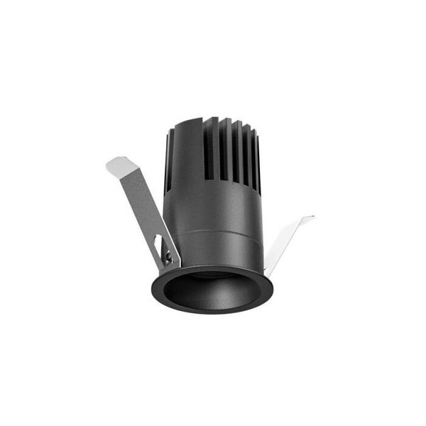 Inbouwspot LED 12W – Satijnzwart Aluminium – 3000K – 1350lm – IP20