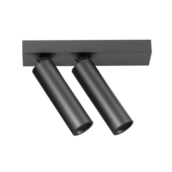 LED Plafondlamp 14W (2x7W) Verstelbaar – Satijnzwart – 2700K Warm Wit – 38° – CRI>90 – IP20