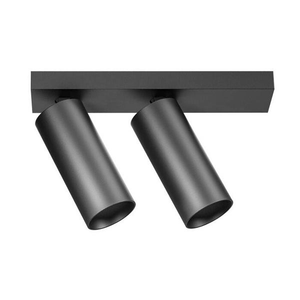 LED Plafondlamp 24W (2x12W) Verstelbaar – Satijnzwart– 2700K Warm Wit – 38° – CRI>90 – IP20