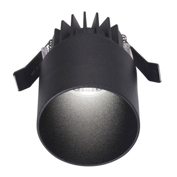 Inbouwspot LED 9W – Satijnzwart– 3000K – IP54 – CRI>90 – 24°