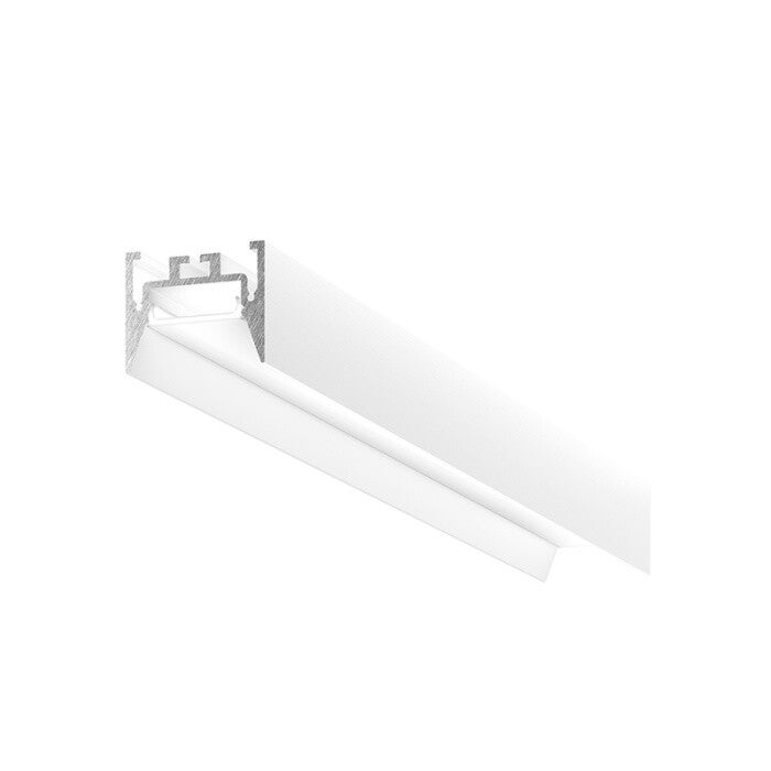 Modulair Aluminium LED Profiel 2m – Slank Matwit/zwart – Wand, Plafond of Hangend