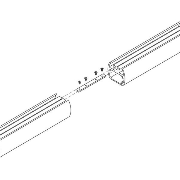 Klein Lineair Scharnier – Zilverkleurig