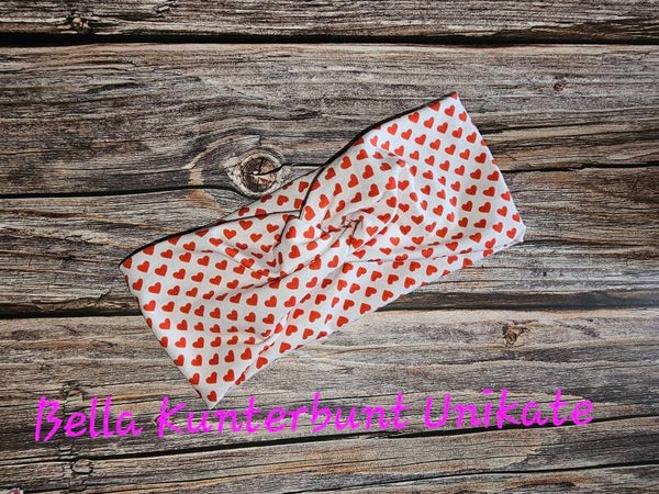 Kopfband Herzn rot KU 44/48