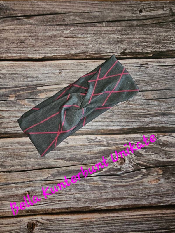 Kopfband pinke striche KU 51/56