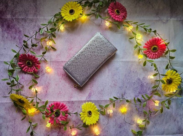 Damen Glitzerndes Portemonnaie im Leoparden Optik