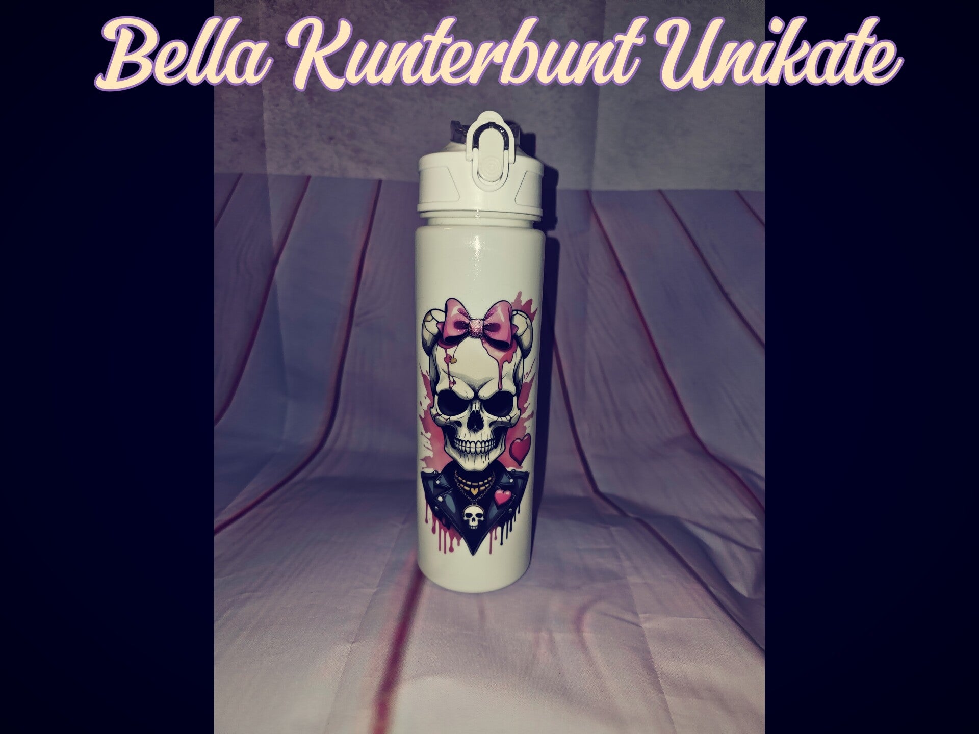 Trinkflasche Totenkopf - Mädchen