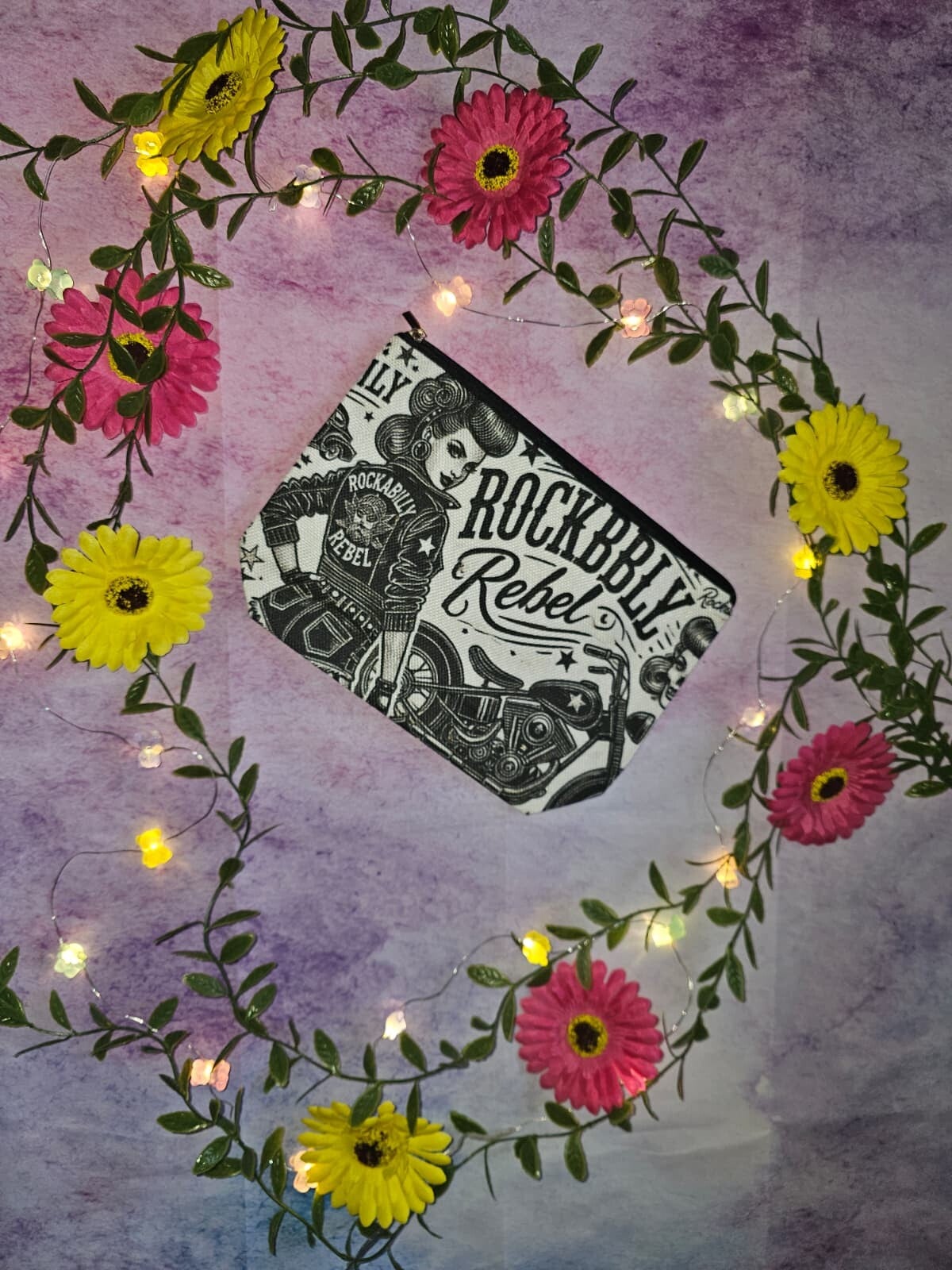 Rockabilly Biker Make-Up-Tasche