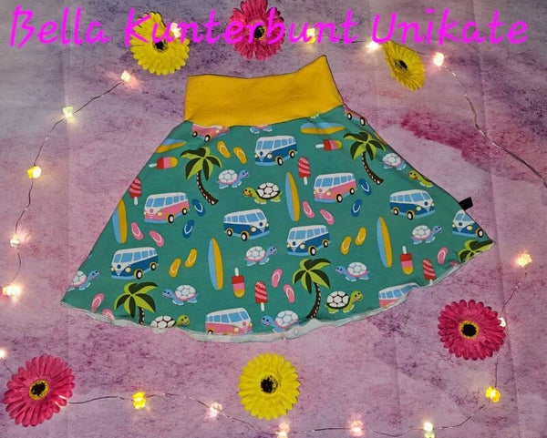 Mädchen Rock Auto/ Palmen 110/116