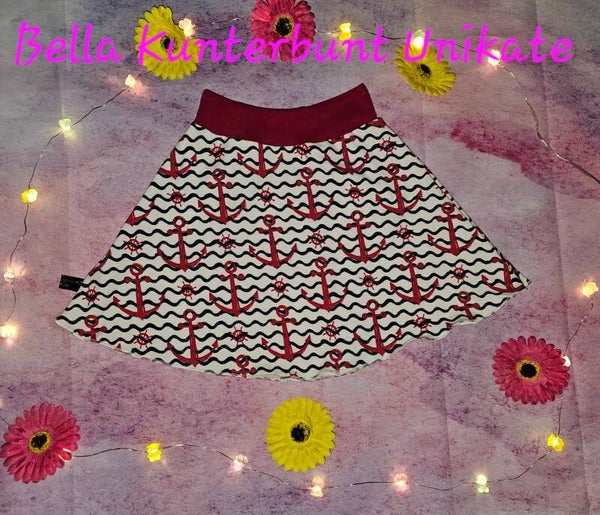 Mädchen Rock Rote Anker 110/116