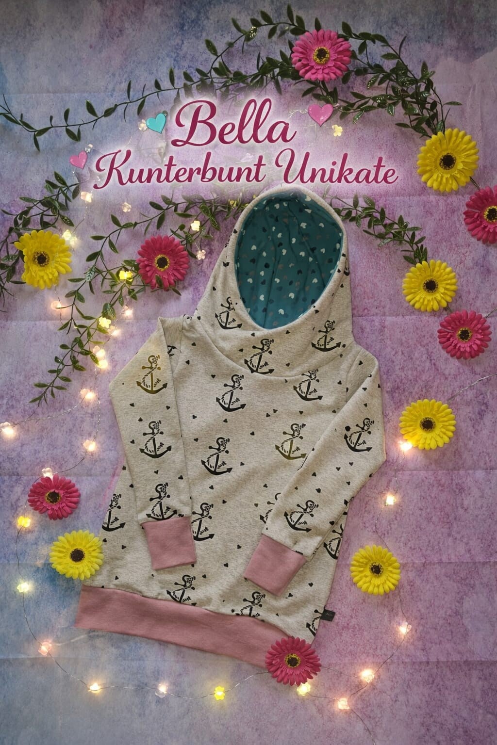 🍒⚓️Aktion ⚓️🍒 Mädchen Kapzuten Hoodie Gr. 104/110