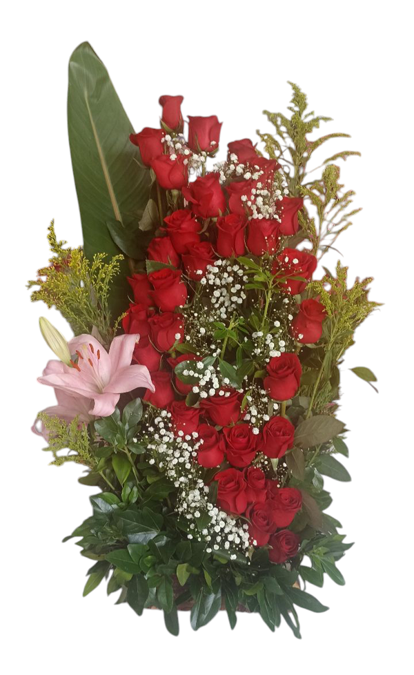Arreglo de 36 Rosas Rojas