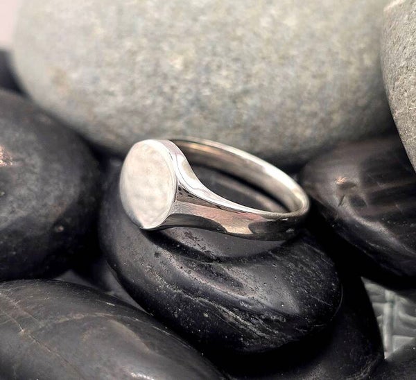 Plain Silver Signet Ring