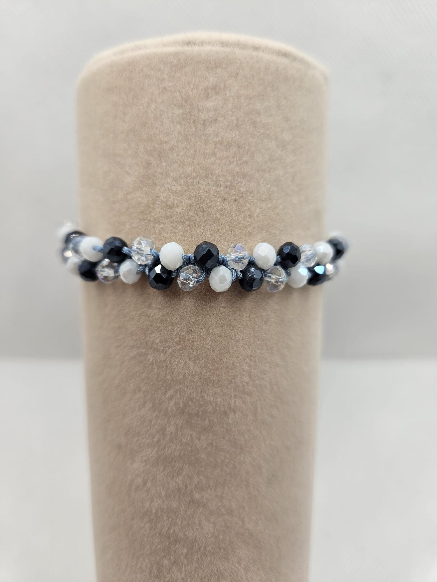 Armband - Facetkralen blauw