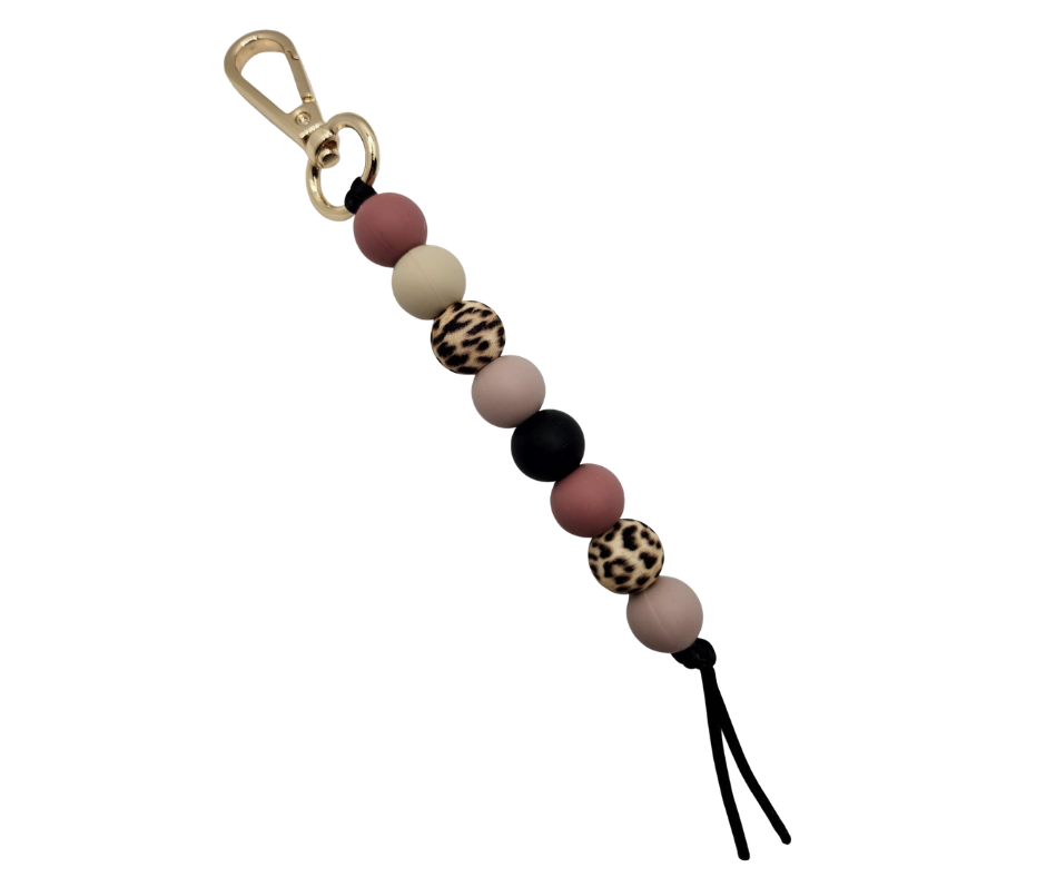 Tassenhanger - Panter/roze