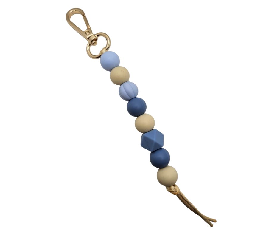 Tassenhanger - Blauw/beige