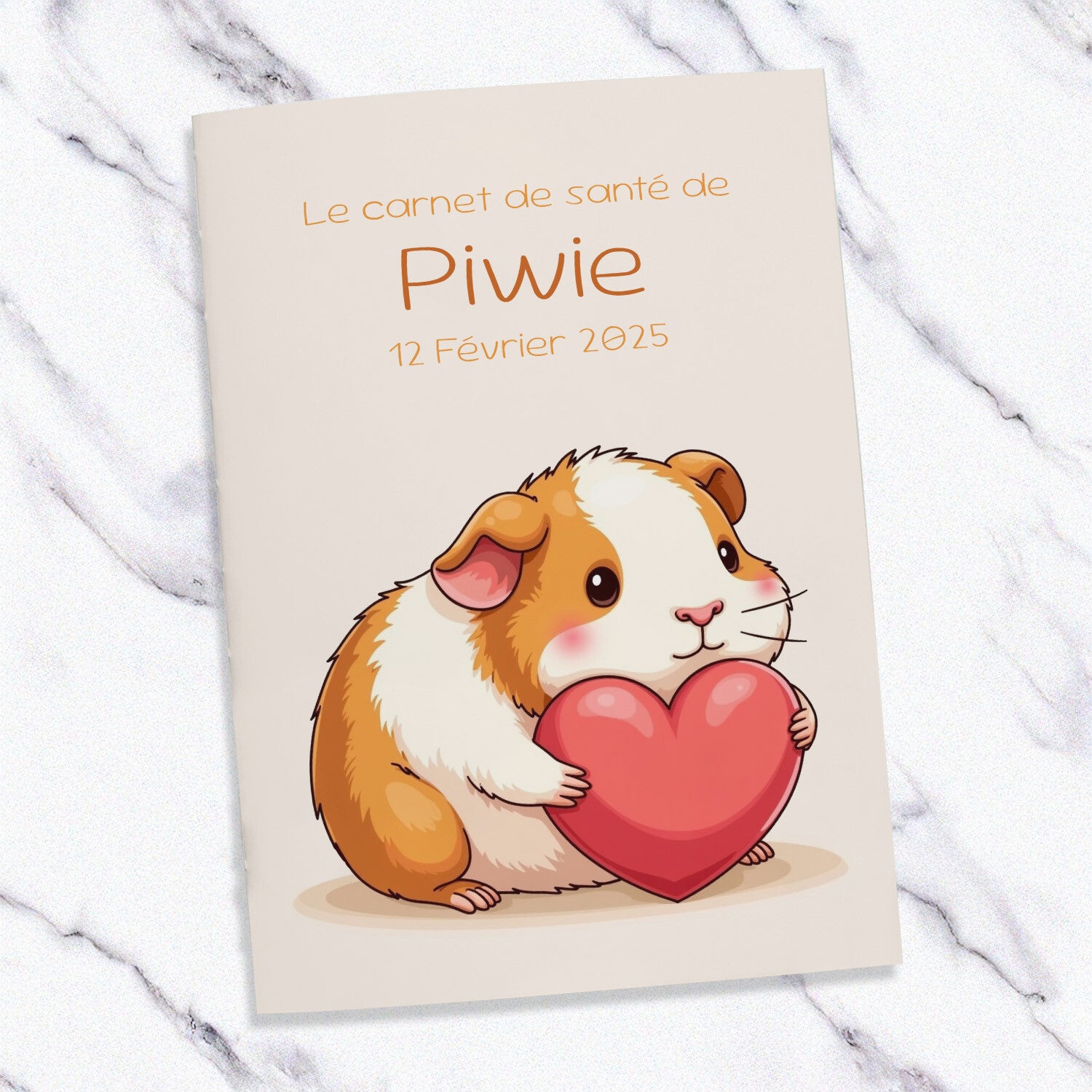 Carnet de santé pour cochon d’Inde – Un compagnon de suivi à son image