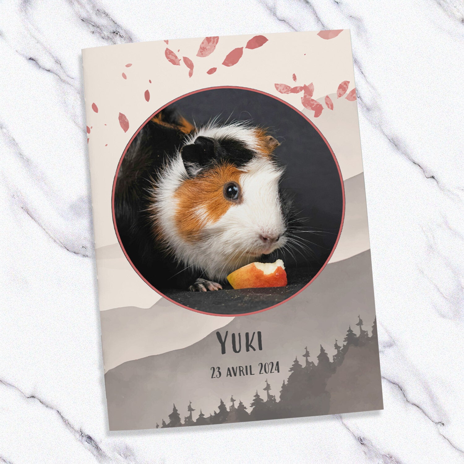 Carnet de santé cochon d’Inde – Thème Japon (avec ou sans photo)