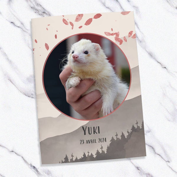 Carnet de santé furet – Thème Japon (avec ou sans photo)