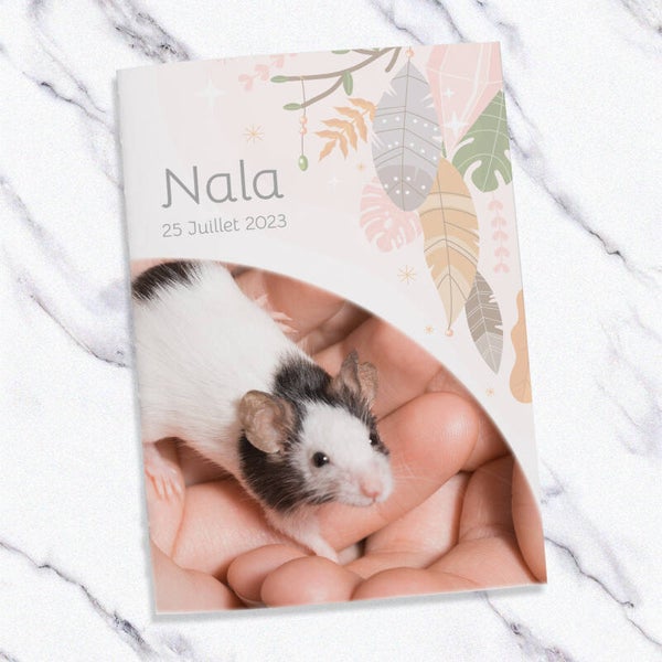 Carnet de santé animal – Thème Boho | Pour les rongeurs libres et un brin rêveurs