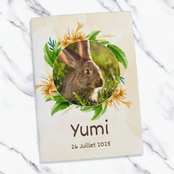 Carnet de santé personnalisé pour Lapin