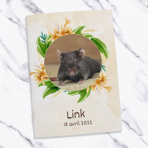 Carnet de santé Jungle pour souris, hamster & gerbille – Suivi NAC personnalisé