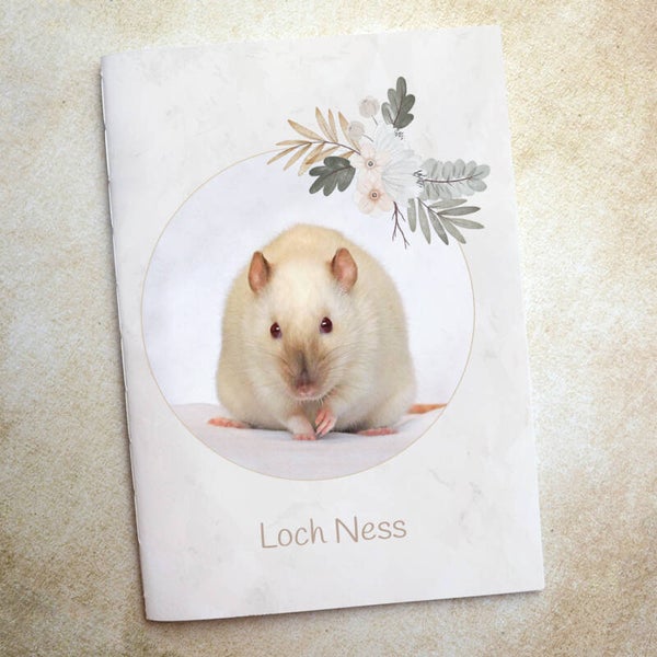 Carnet de santé pour rat – Thème Herbier | Un carnet doux, nature et 100 % personnalisé