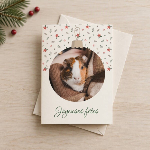 💌 Carte de vœux personnalisée avec photo