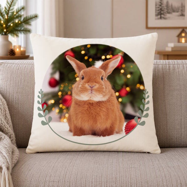 🐾 Coussin photo personnalisé avec ton animal – Tout doux à câliner