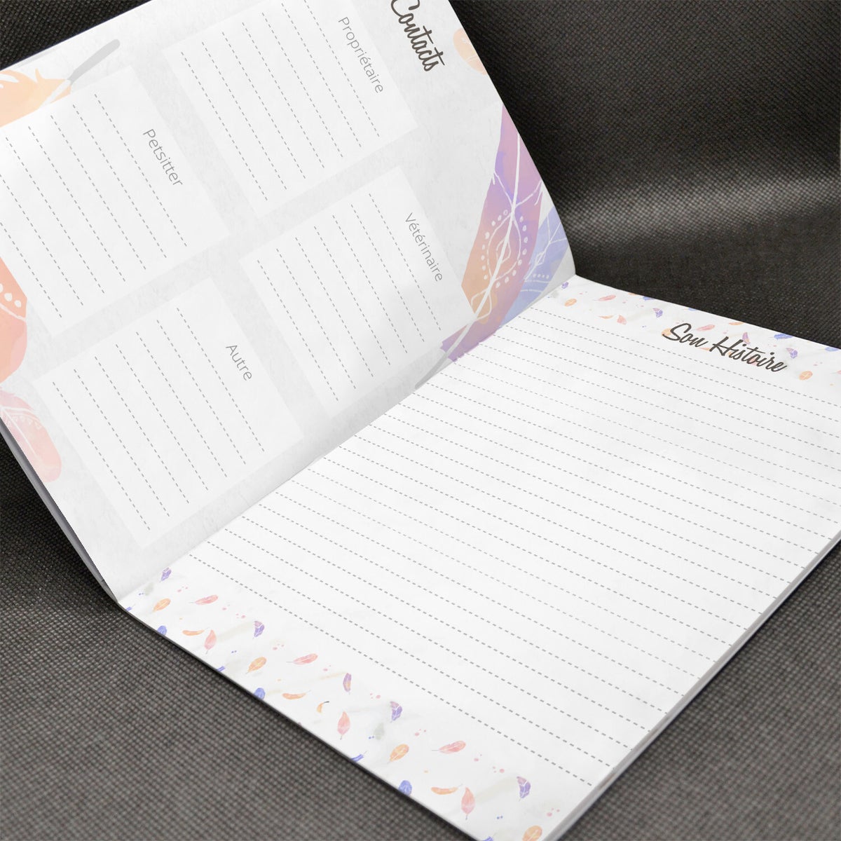Cahier KRAFT gravé - COCHON D'INDE