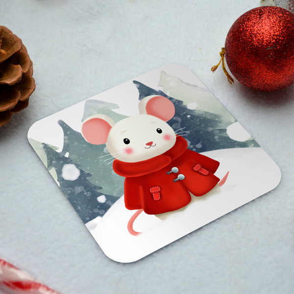 🧲 Magnet de Noël personnalisé – Lapin, rongeur et furet