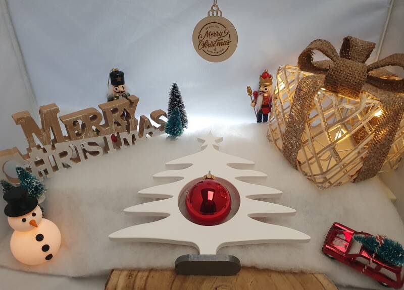 Besneeuwde Kerstboom STL-File - 3D-geprint - Kerstcollectie