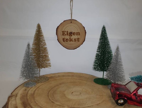 Boomschijf Kerstbal - Laser - Kerstcollectie