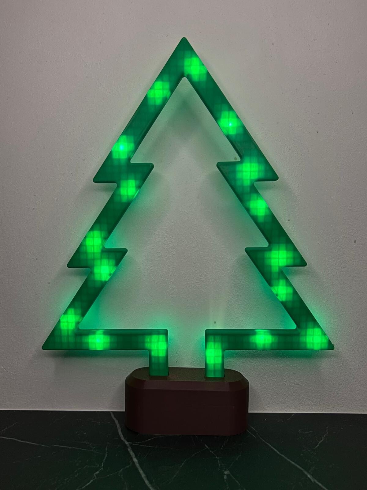 Lichtgevende Kerstboom - 3D-geprint - Kerstcollectie