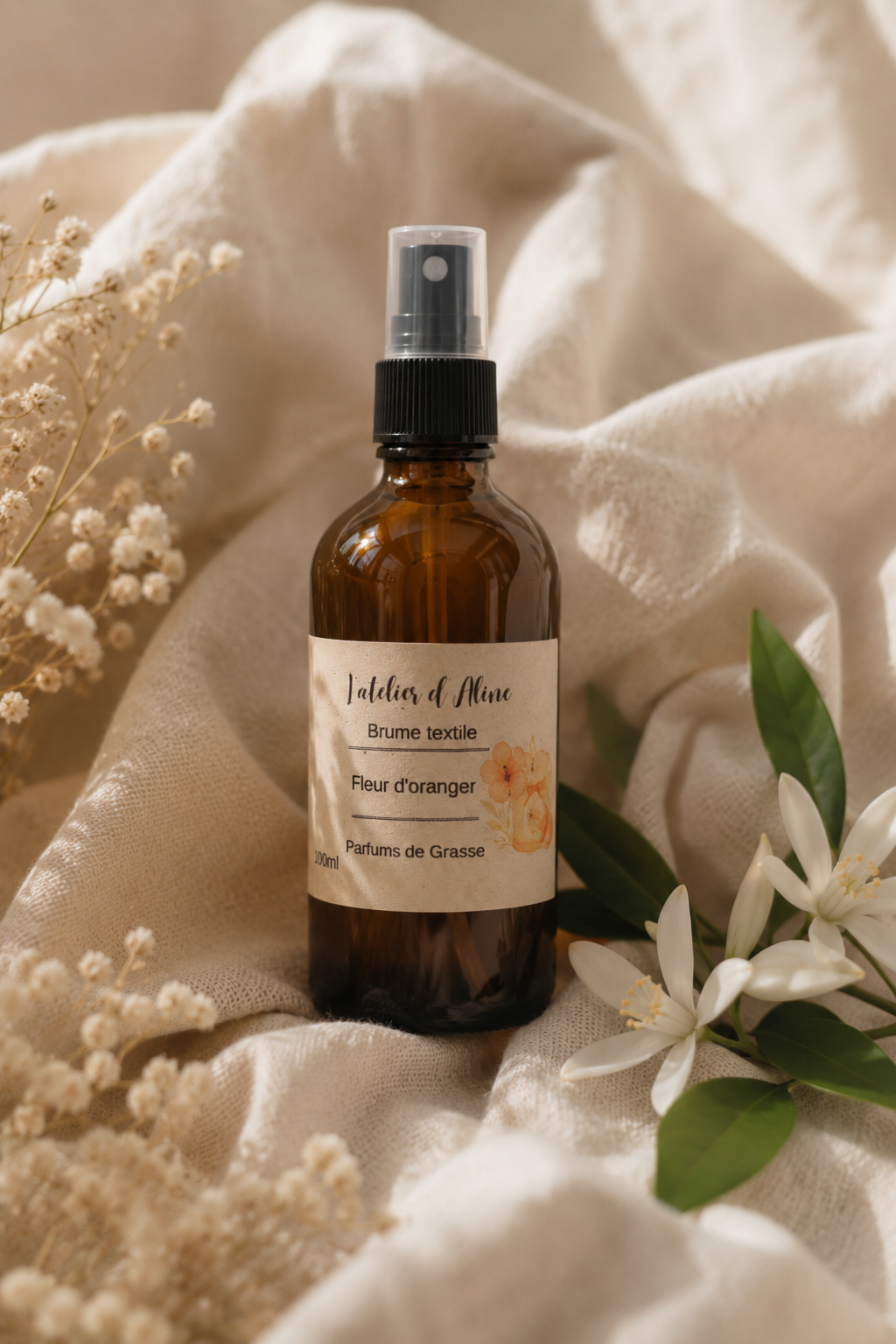 Brume textile parfum Fleurs d'oranger