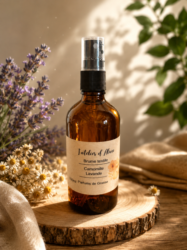 Brume textile parfum camomille lavande