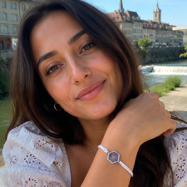 Bracelet Véronique — fleur véritable