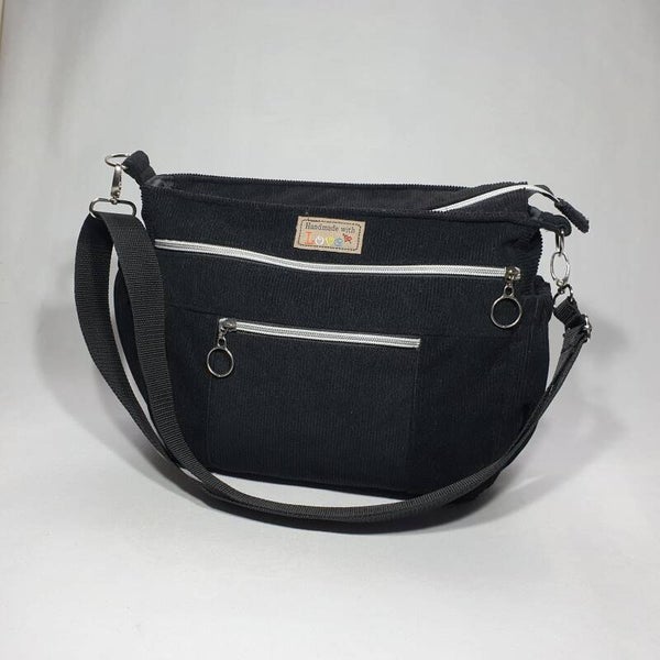 Black Elegance – Handgemaakte Crossbody