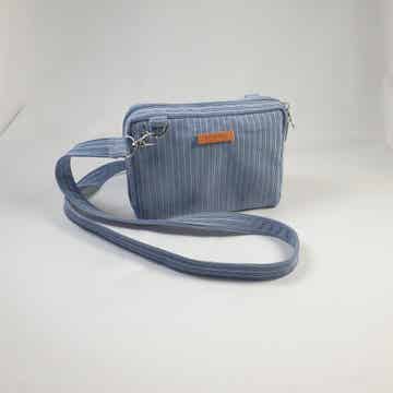 Skyline Blue – Handgemaakte Crossbody