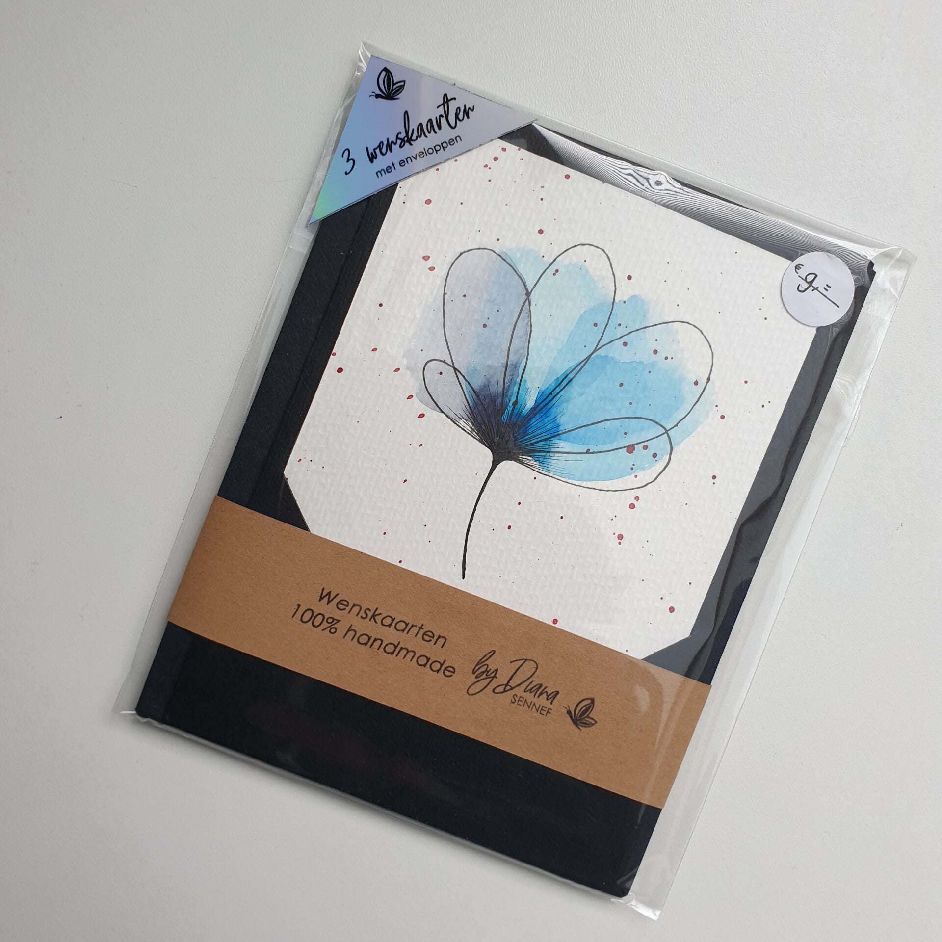 Wenskaarten | Aquarel | 10x15 cm | Set van 3 st.