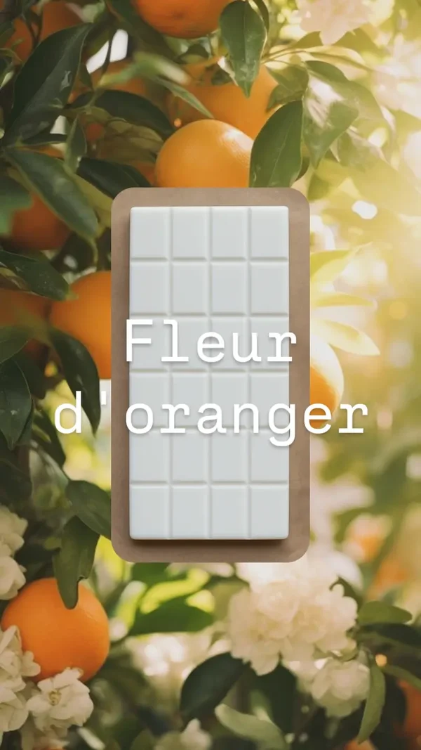 Tablette fondante fleur d'oranger