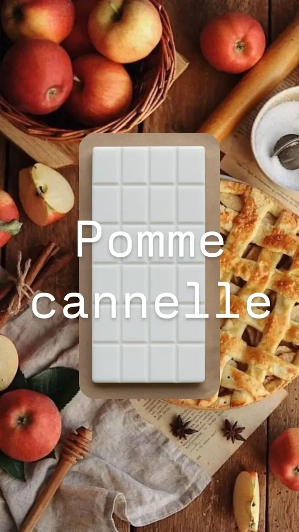 Tablette fondante pomme cannelle