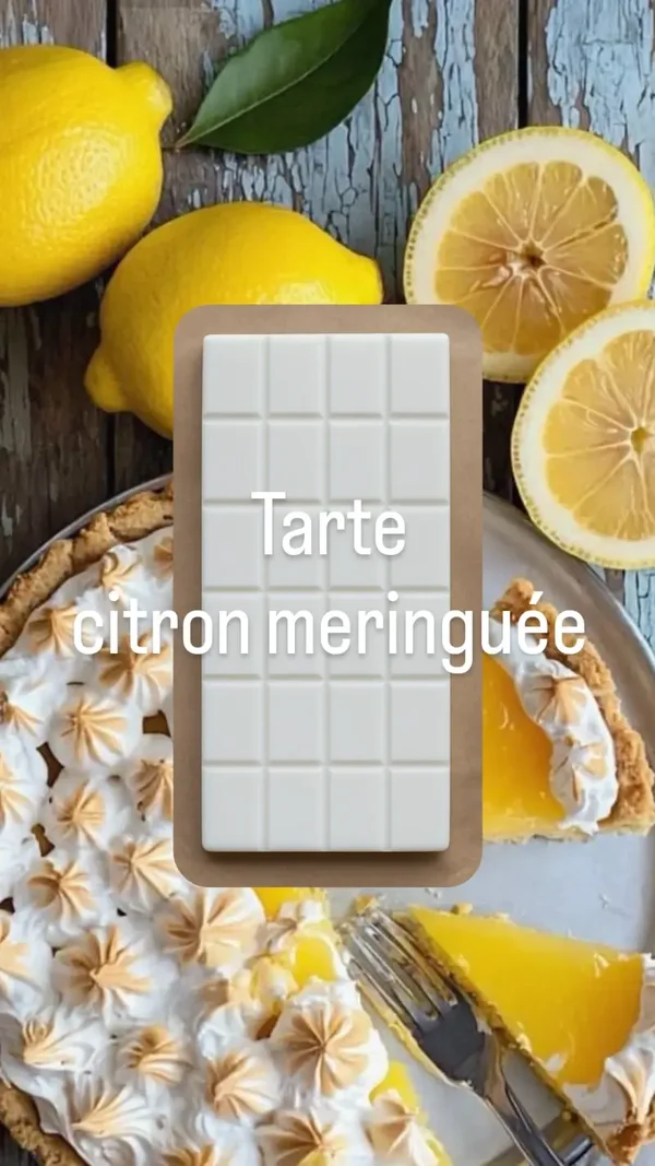 Tablette fondante tarte citron meringuée