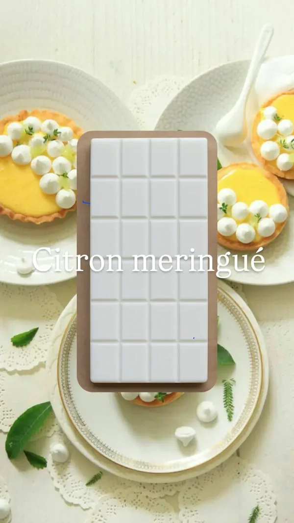 Tablette fondante citron meringué