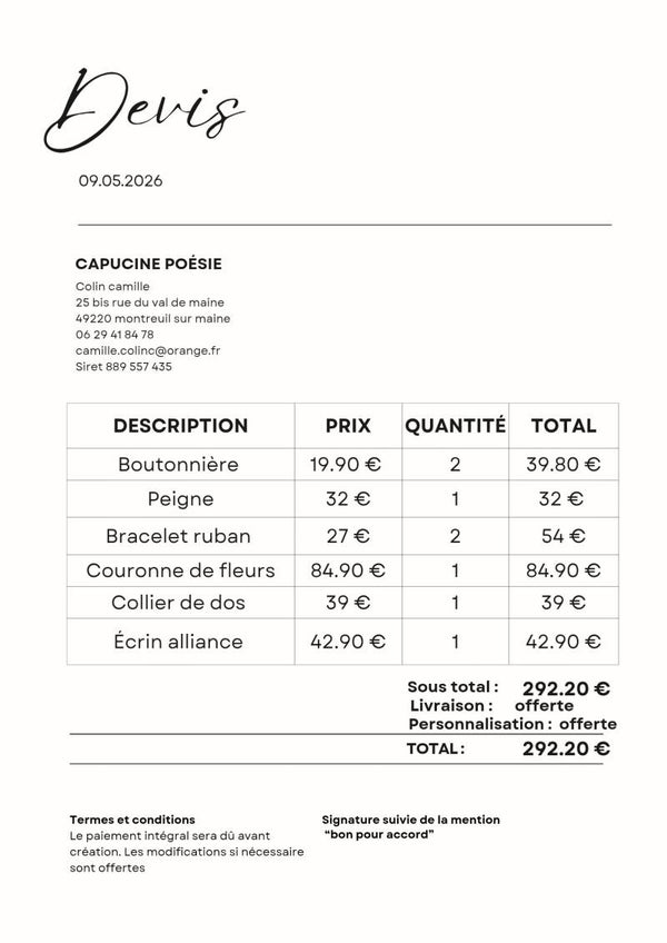 Commande Diane