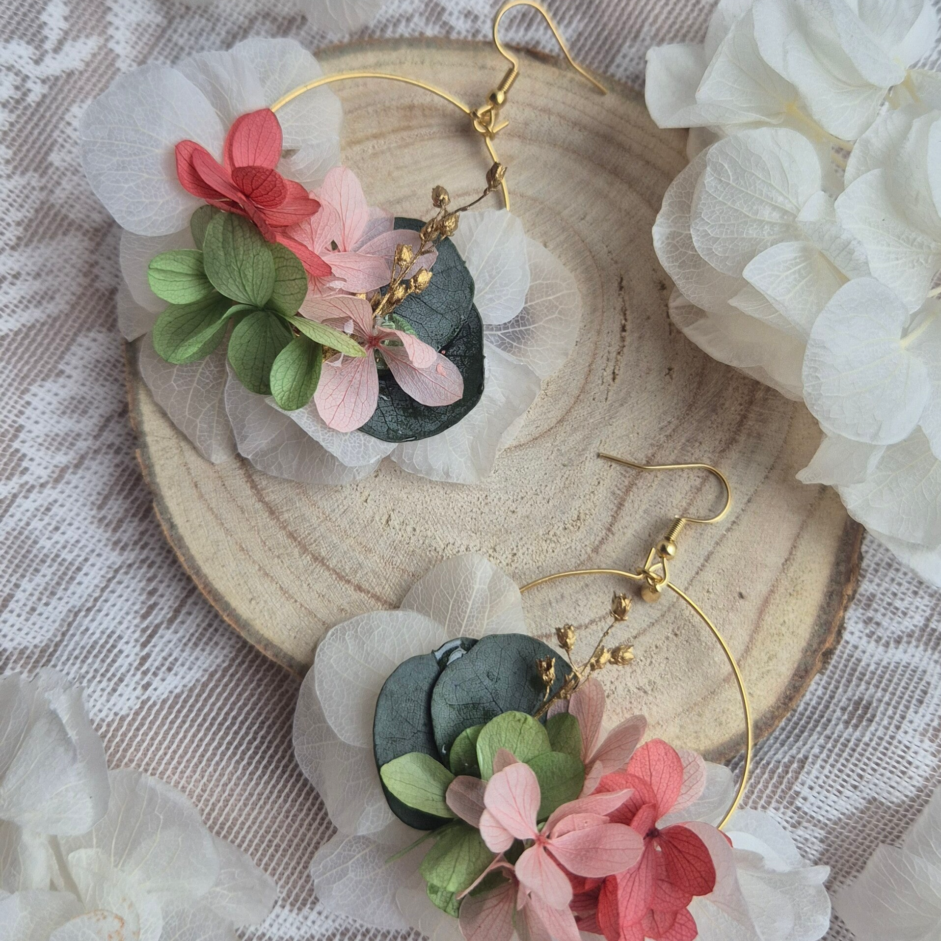 Boucles d'oreilles fleuries Éloïse